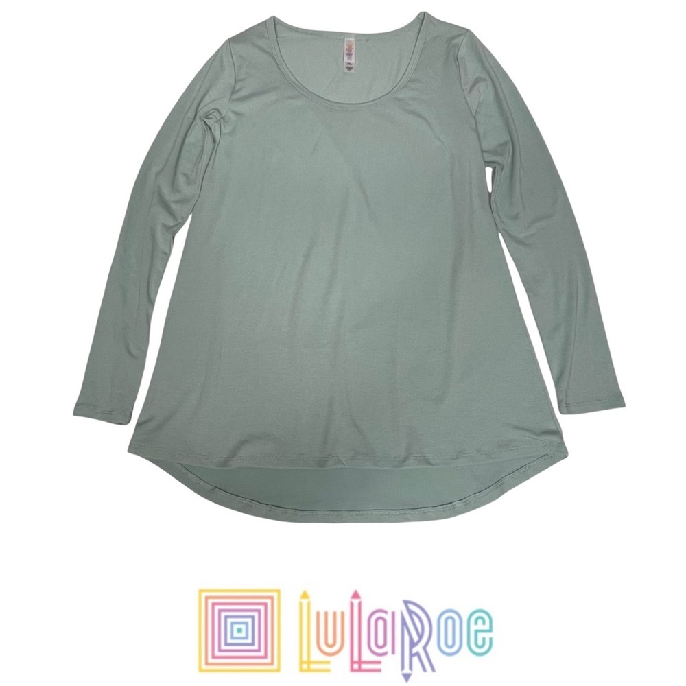 Lularoe Pale Aqua Lynnae  Long Sleeve Tunic Top xxs